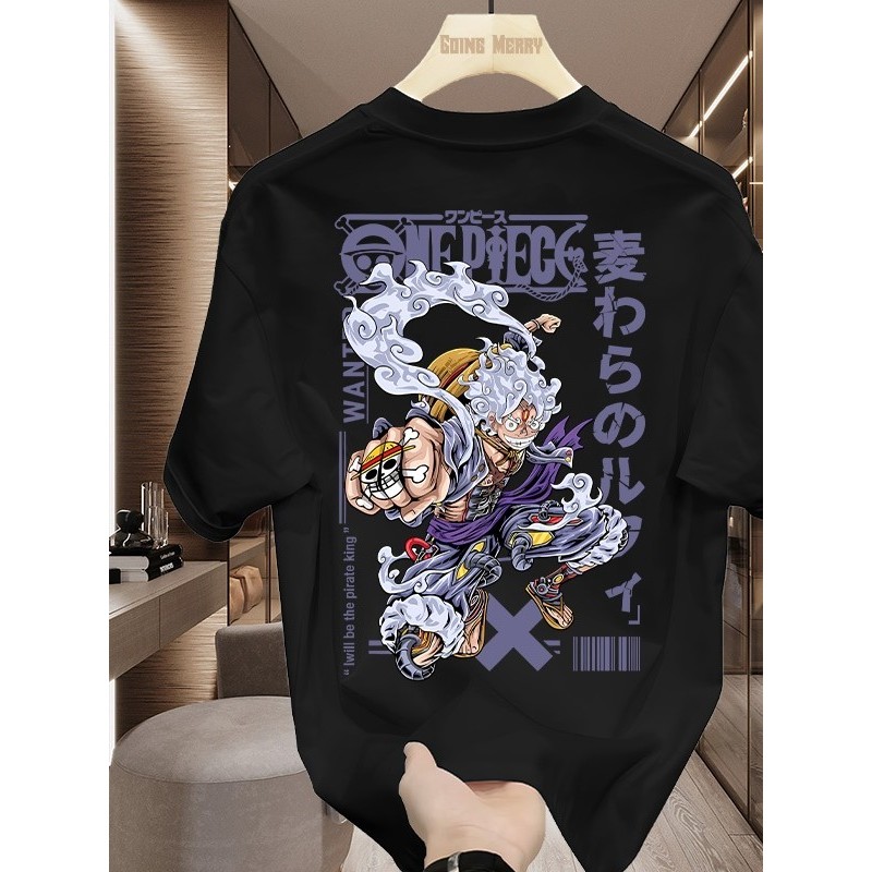 Kaos Oversize One Piece Premium – Japanese Streetwear Anime Kaos One Piece T-Shirt Luffy Pria Wanita