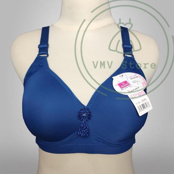Wkwx- Bra Misslily 128 Import Cup C Besar Kait 3 Bh Wanita Tanpa Kawat Jumbo Size 36 - 38 - 40 - 42 