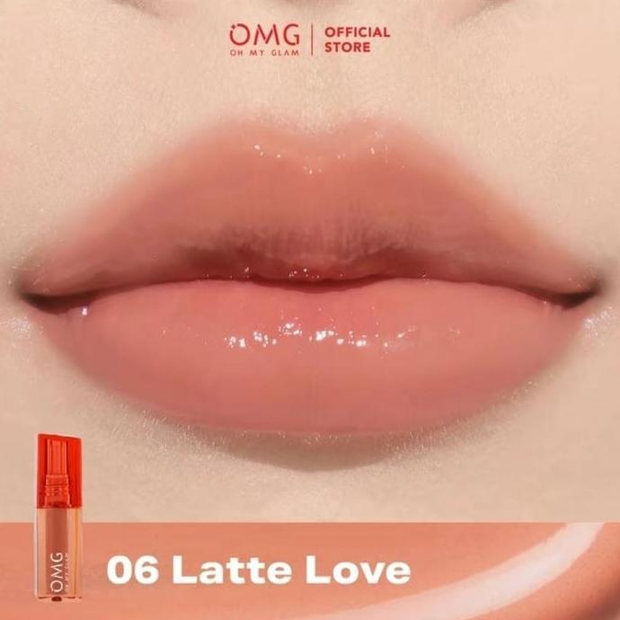 Lipss- Omg Oh My Glam Glassy Lip Tint 2G - Lip Tint Warna Intense Tahan 12 Jam Bpom Halal Skincare I