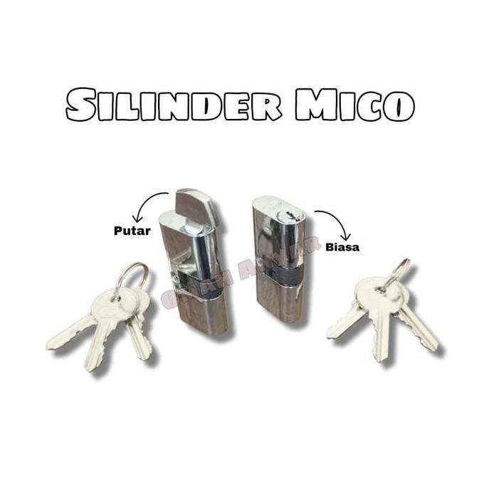 Kunci Pintu Aluminium Silinder Kunci Anak Kunci Pintu AL merk Miko