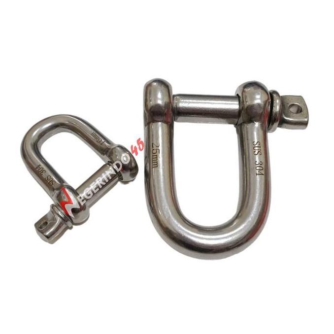 Wokwok- Segel D Ss 304 10Mm 12Mm 16Mm / Segel Stainless 304 / Shackle D Ss304