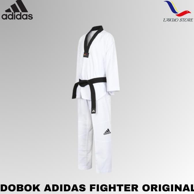 DOBOK ADIDAS FIGHTER ORIGINAL made in KOREA / UNIFORM TAEKWONDO ADIDAS Terlaris