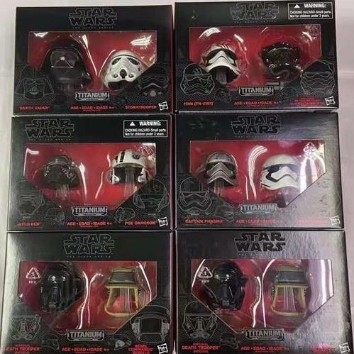 hasbro Star Wars Black Series Titanium Helmet Figure - 2 packs Set