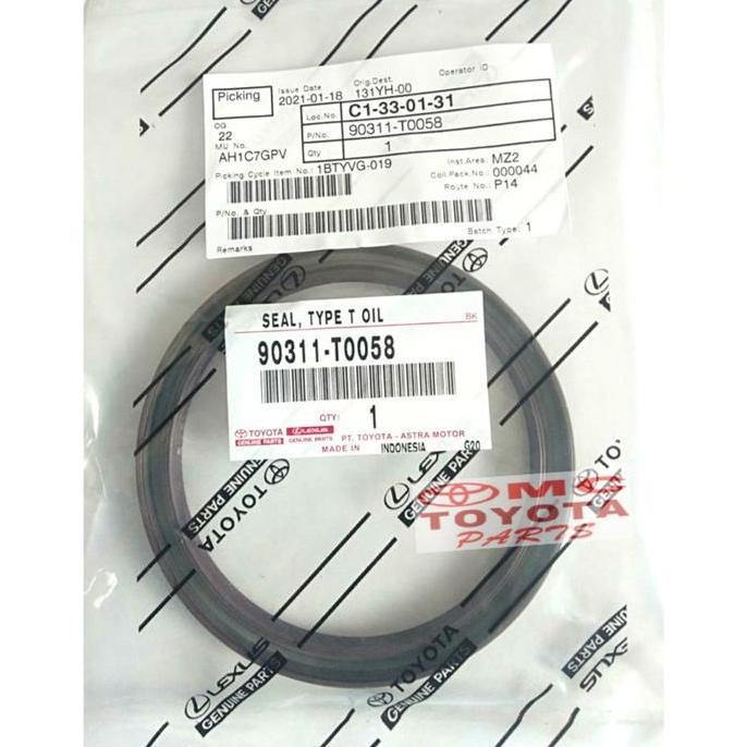 Seal Kruk Krek As Belakang 90311-T0058 Innova Fortuner Hilux Hiace Best Seller