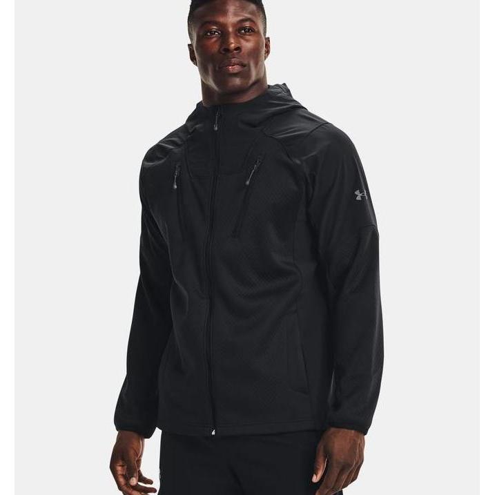 TERBARU ORIGINAL UA Storm RUSH Swacket - Black Pitch Gray