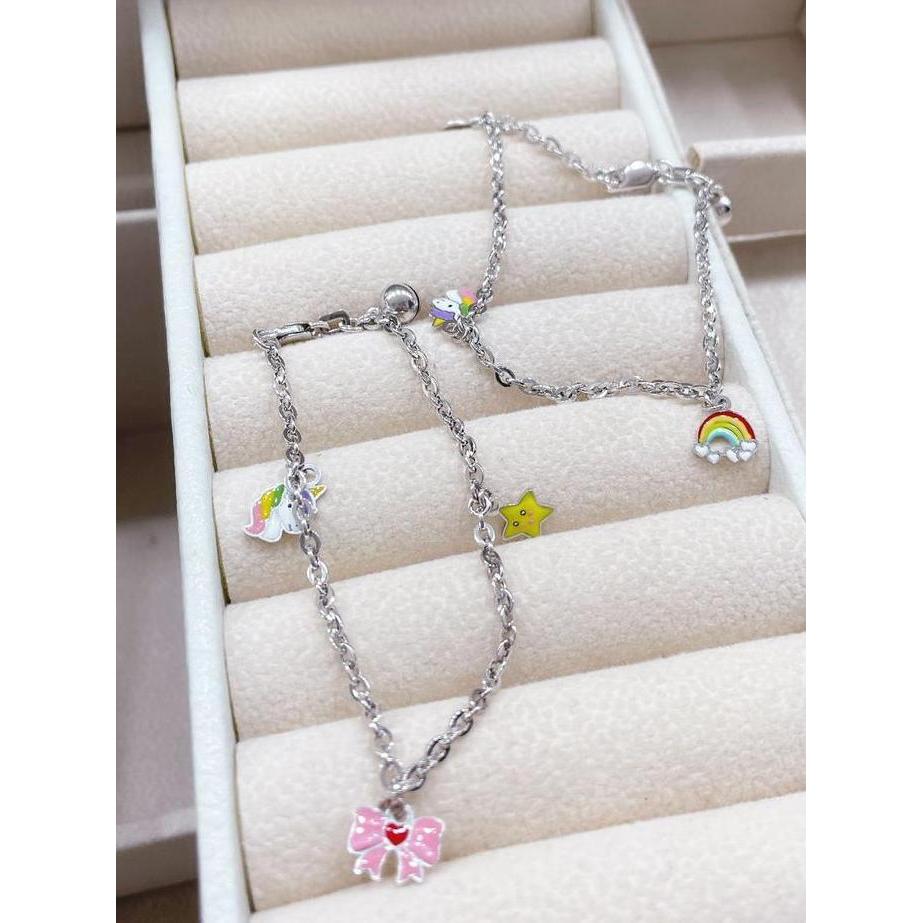 Gelang Emas Putih 375 Anak model variasi berat 1 - 3 gram Terlaris