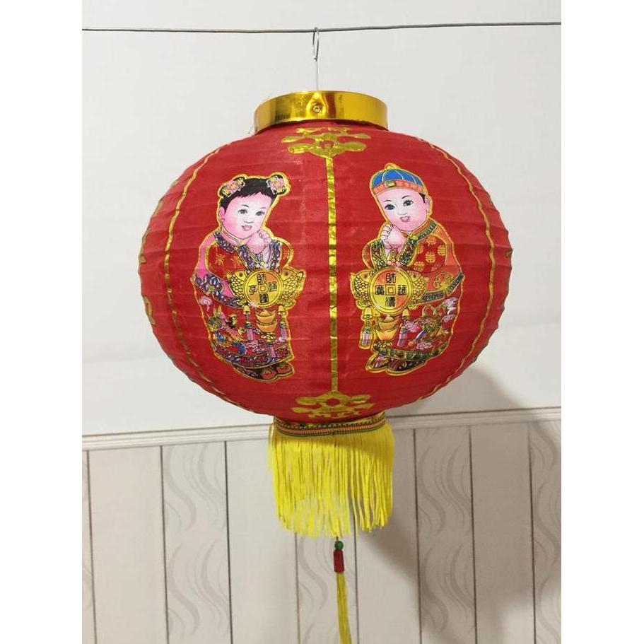 Kirimcoyy- Lampion Imlek Lampion Anak Lampion Kain Lampion Merah