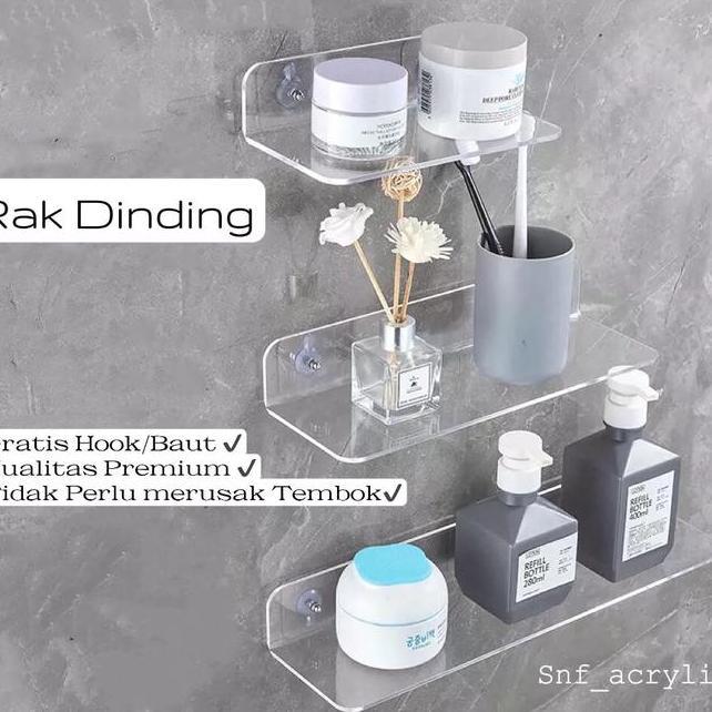 Rak Dinding Free Baut Rak Persegi Tatakan Rak Dinding Tatakan Dinding Tempel Rak Dinding Tempel Tata