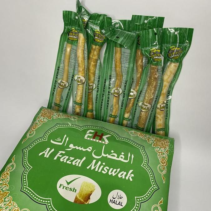 Whtting- Siwak/Miswak Al-Fazal Berukuran Besar  8 Inch/15Cm Bisa Membersihkan Gusi Mulut Sikat Gigi