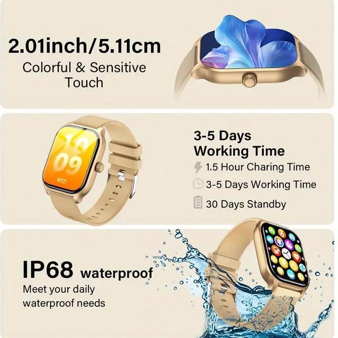(Bisa Cod)Jam Tangan Smartwatch Pria Cewek,X8, 2.01Smartwatch Android Ios,Parlent Active Smartwatch,