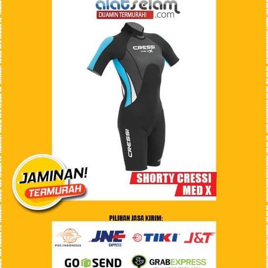 Cressi Wetsuit/Baju Selam Shorty Cressi Med-X Scuba Diving For Her
