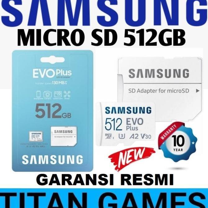 BEBAS ONGKIR - Original Micro SD 512GB - Micro SD 512GB EVO Plus Samsung MicroSD 512