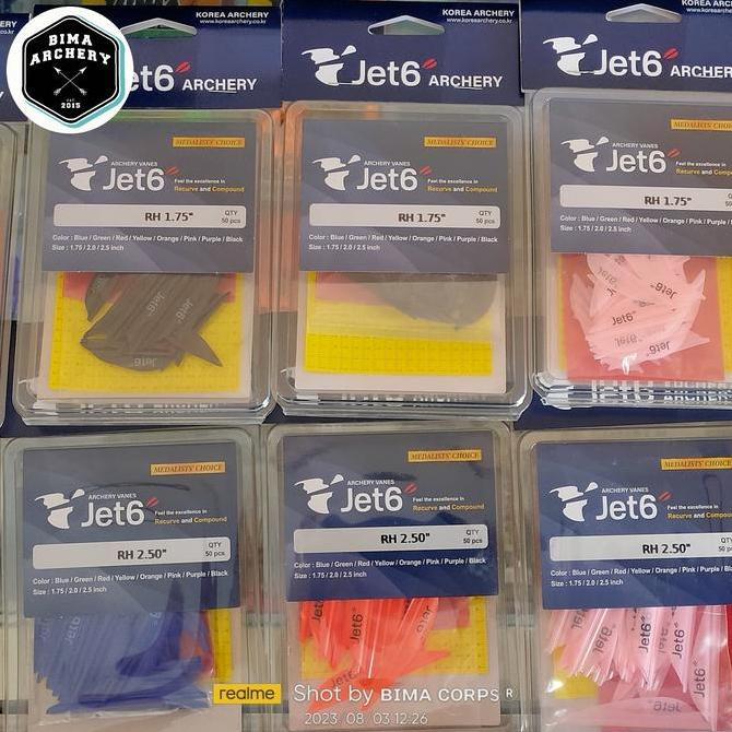 Vanes KSL Jet 6 SV Spin Wing Bima Archery Panahan Anak Panah Arrow