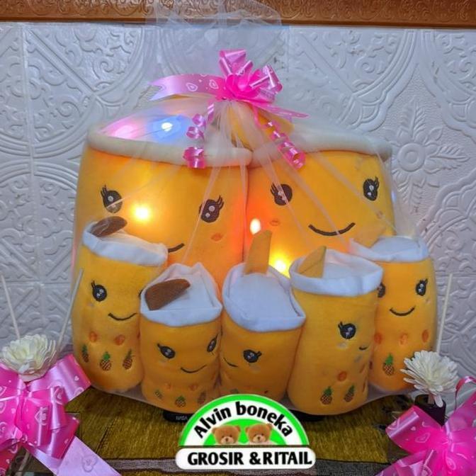 Gas,Cod- Boneka Beranak Boba Led Induk 2 Anak 5 Free Jaring Dolls Toys Terlaris