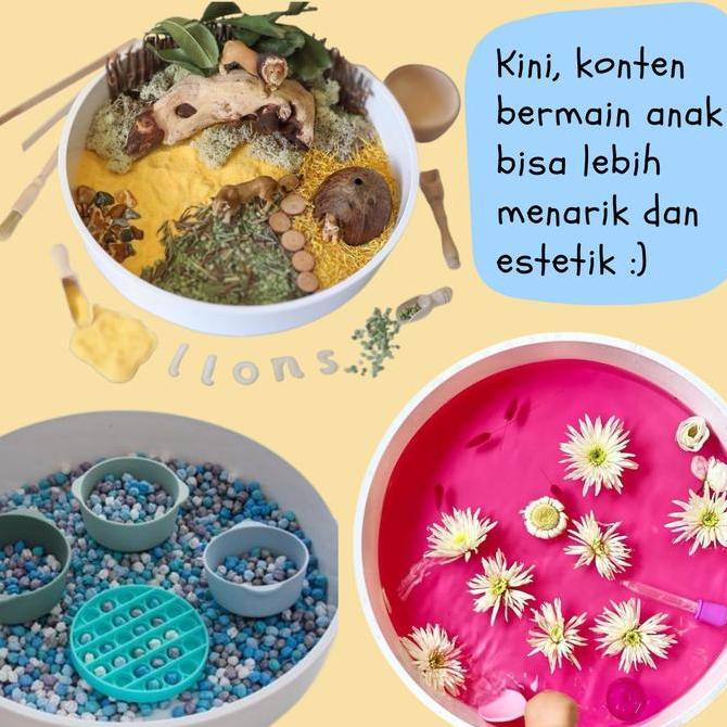 Lansungkirim- [Limited Product] Sensory Play Tray | Sensory Bin | Sensory Tray | Nampan Sensory Play