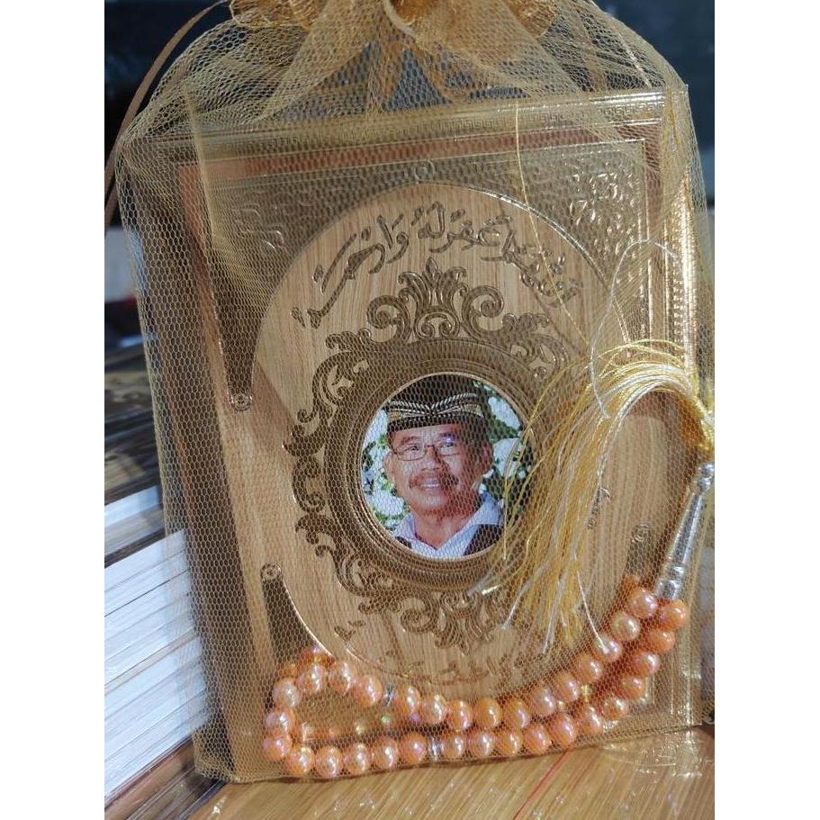 (BEST SELLER) Paket 50 Buku Yassin & Tahlil 128 Halaman + Kantong Tile + Tasbih Mutiara/ Kayu