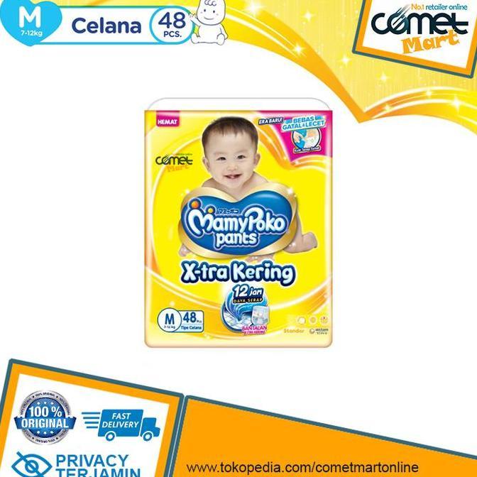 Cod,Bisa- Popok Bayi Mamypoko Pants. Celana Xtra Kering M - 50 Pcs