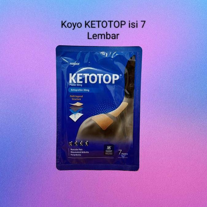 Cod,Bisa- Koyo Ketotop Made In Korea ( 7 Lembar / 7 Plaster )