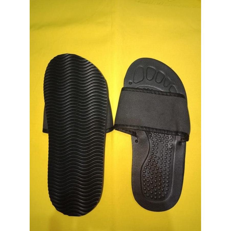 Kakikaki- Sandal Hotel / Rumah / Kamar Spon 8Mm Warna Hitam [10 Pcs]