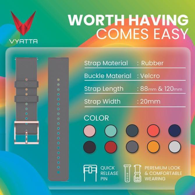 Vyatta Fitme Strap Pro 20/22 Mm For Vyatta Fitme Smartwatch