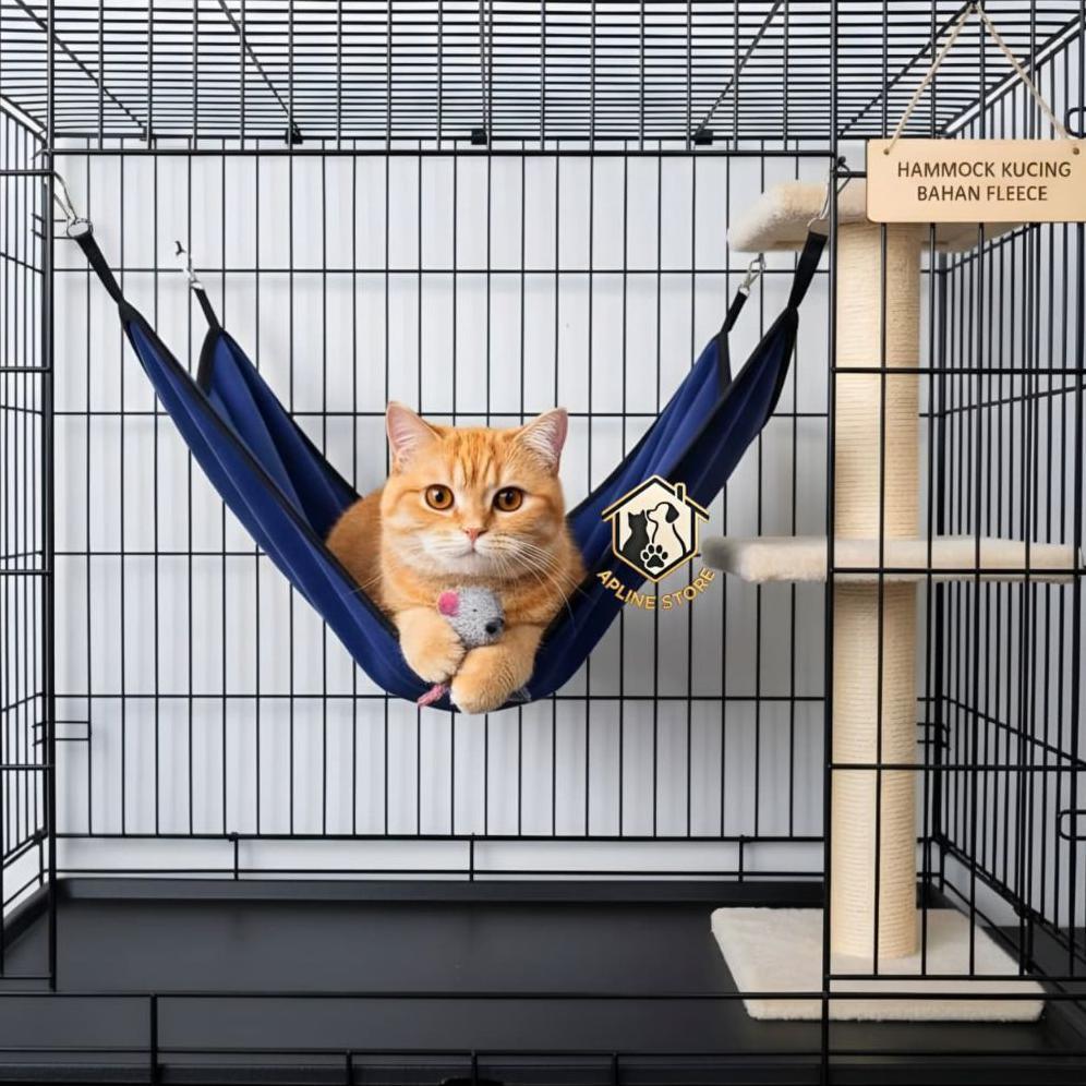HAMMOCK KUCING KAIN FLEECE TEBAL - APLN1