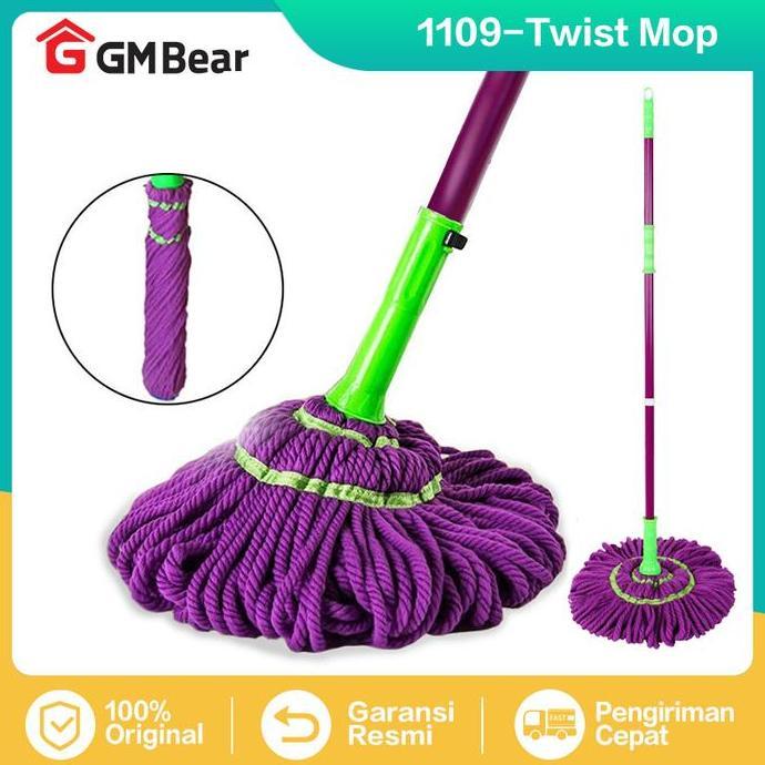 Istimewa- Gm Bear Alat Pel Lantai Putar Otomatis 1109 - Magic Twist Mop