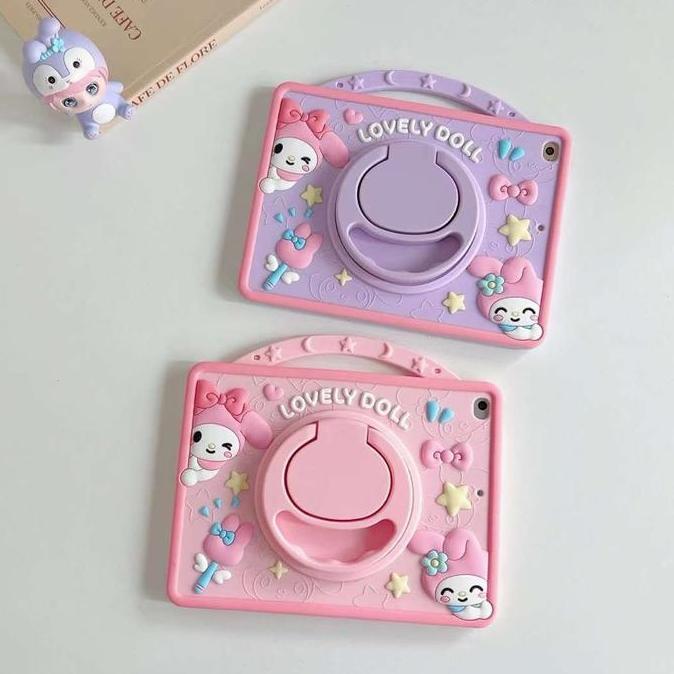 Casing Karakter Anak Bahan Silikon untuk iPad Mini 1 / Mini 2 / Mini 3 / Mini 4 / Mini 5 dengan Bonu