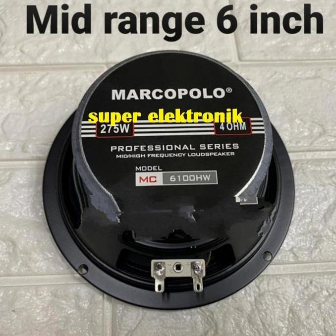 SPEAKER MIDRANGE 6 INCH MARCOPOLO 275 WATT 4 OHM LINE ARRAY