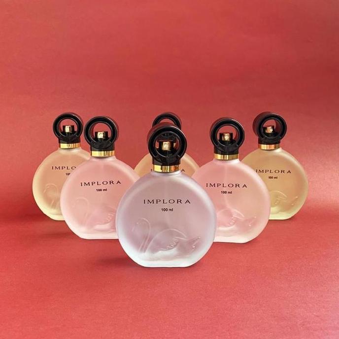Gasyuk- Implora Parfum Bebek Angsa / Swan / Ribbon Pita Ungu Pink Gold / Man Luminor Chromosome / Za