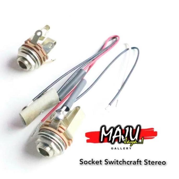 Socket Jack Stereo Output Gitar Dan Bass Switchcraft Usa Original