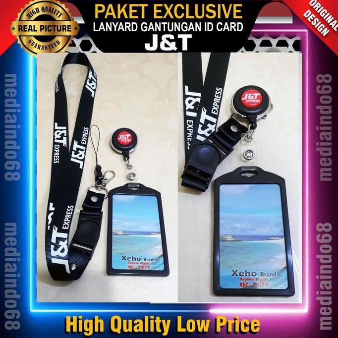 Doxdoc- J&T Lanyard Id Card/Gantungan Id (Paket Lengkap-Murah)