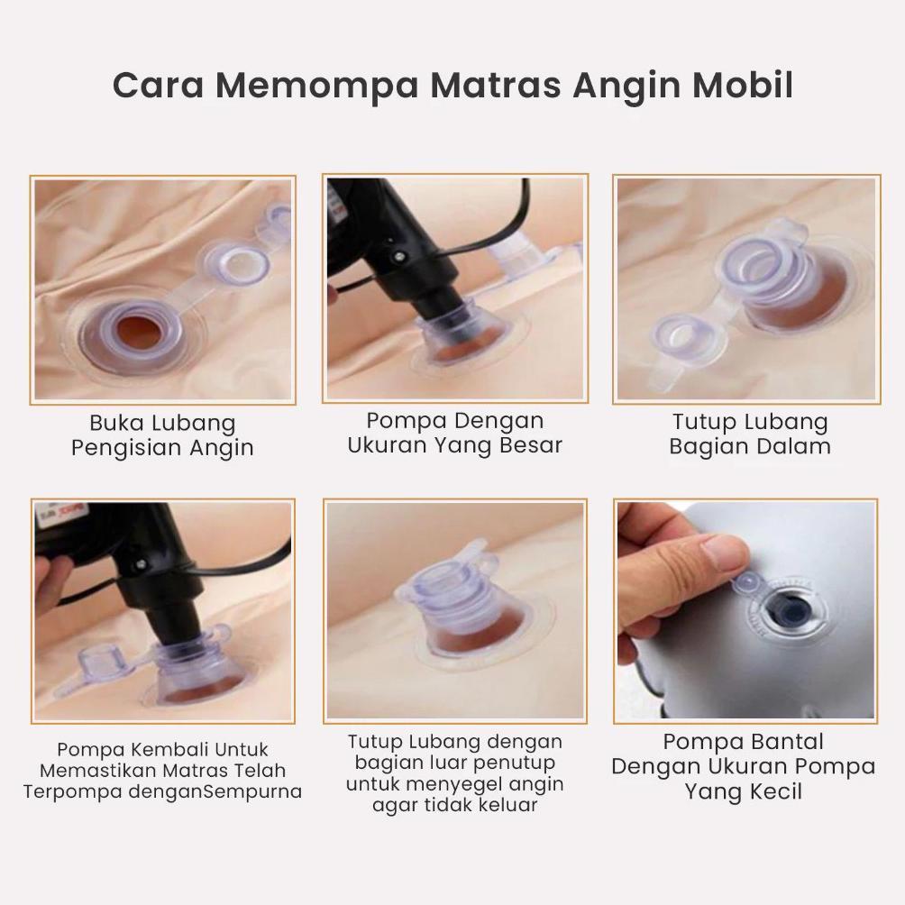 Car Mattres Matras Kasur KARTUN Tempat Tidur Mobil Angin Penyangga Pisah