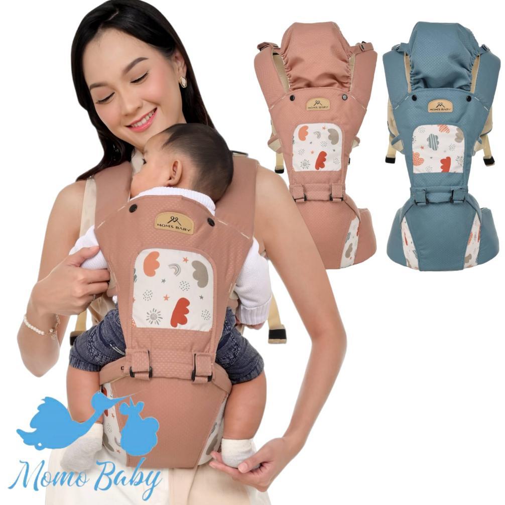 Gendongan Bayi Hipseat Moms baby  / Gendongan Duduk Bayi 6 PosisI - Panna Series - Wilona Serries Te