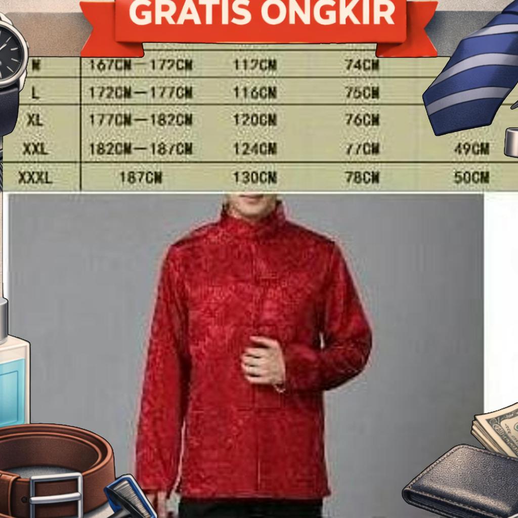 Promo Cheongsam Pria Lengan Panjang Model Bolak Balik