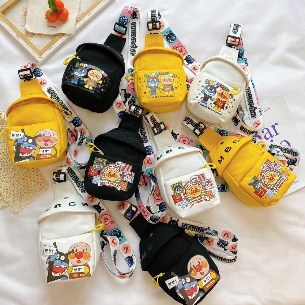 WAIST BAG ANAK PEREMPUAN / LAKI - LAKI FASHION KOREA TAS DADA ANAK BAHAN KANVAS / TAS IMPORTi