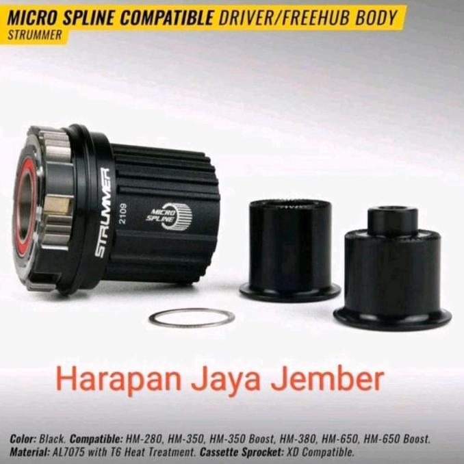 Body Freehub Strummer Microspline 12 Speed Body free hub MT380 MT350 MT039 MT009 Rumah freehub Micro