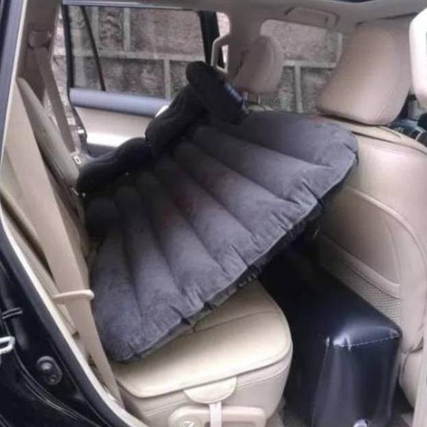 Matras angin / Kasur angin Free Pompa Elektrik / Tilam angin mobil untuk Travelling warna RANDOM