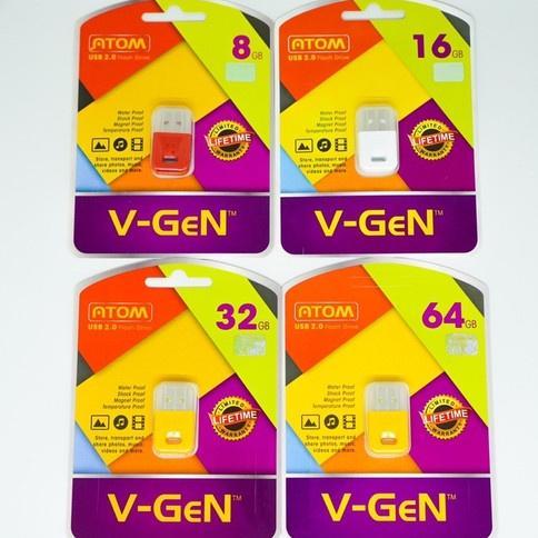 [ORI 100%] FD | FLASHDISK V-GEN ATOM 8GB | 16GB | 32GB | 64GB | ROBOT | VGEN | GARANSI RESMI