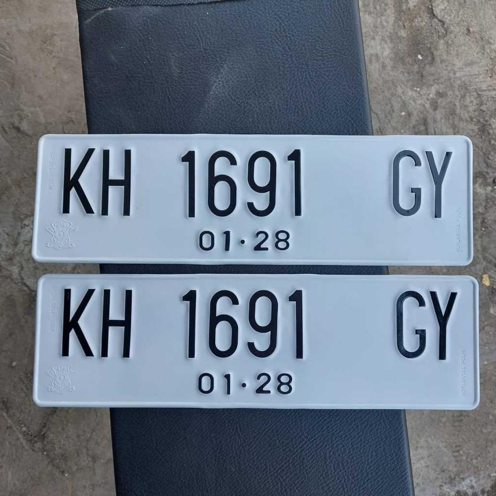 Plat Nomer Mobil Custom timbul 1 hari langsung jadi DP10