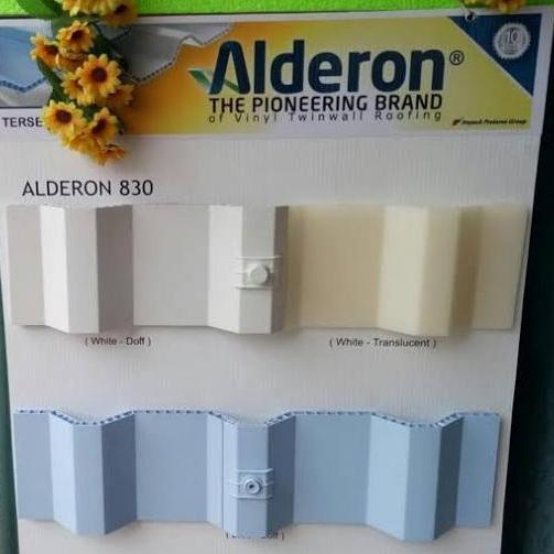 Bestone- ATAP UPVC TWINWALL DOUBLE LAYER ALDERON PUTIH/BIRU/SEMI TRANSPARAN 830