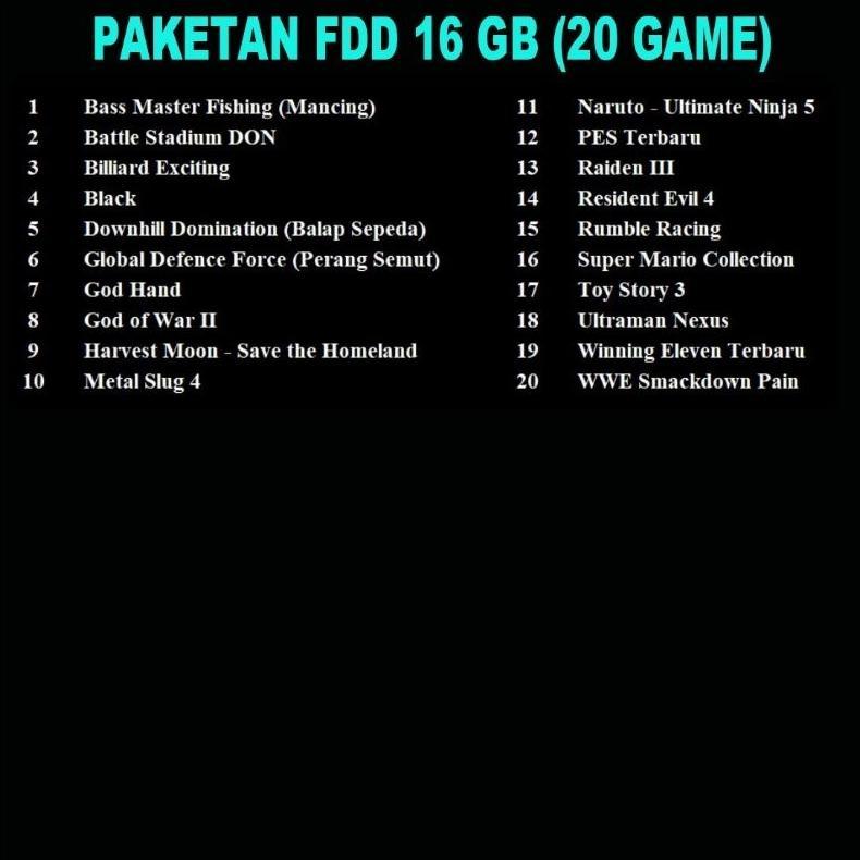 Flashdisk PS2 Terlengkap - Bebas Request G4me PS2 & PS1 Sampai Penuh Buat PS2 Matrix & MCBoot