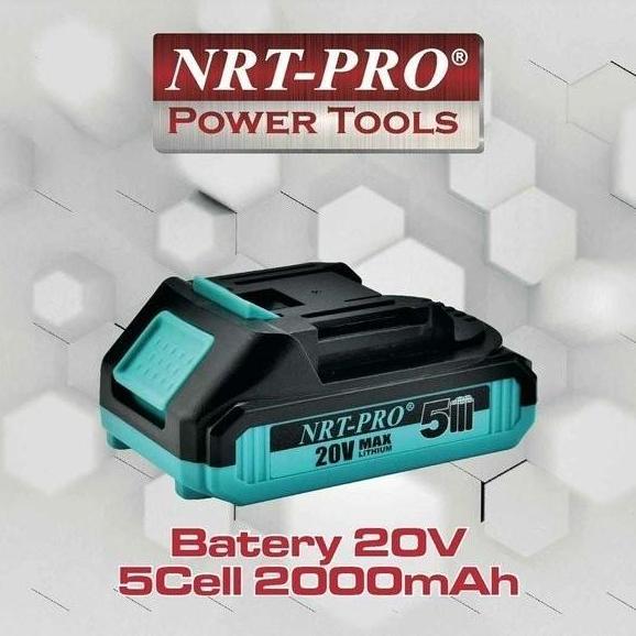 Bestone- baterai cordless drill NRT pro 20V / batere mesin bor cordless nrt-pro
