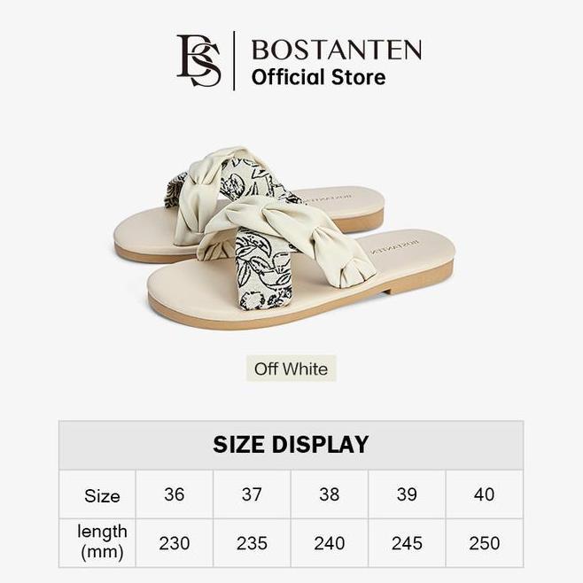 Bostanten Sandal Wanita Flat Sandal Teplek Anti Slip Wanita Kekinian