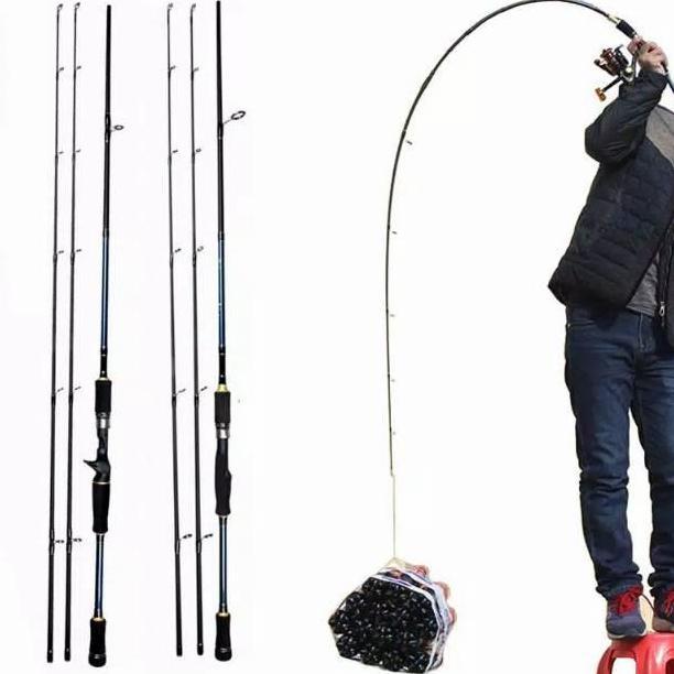 Termurah Joran Fiber Carbon Karbon Fishing Of Catch Spinning Casting 210