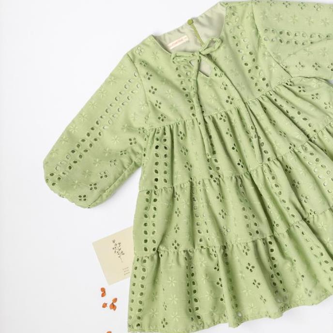 Promo BUTTERNUT - RALINE DRESS | Dress Lebaran Anak Perempuan | Dress Anak Perempuan | Dress Bordir 