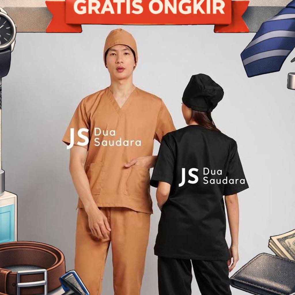 [Vol.5 ] Lengan Pendek Baju Ok  | Seragam Ok | Baju Jaga | Baju Perawat Ok | Seragam Jaga Merk Dua S