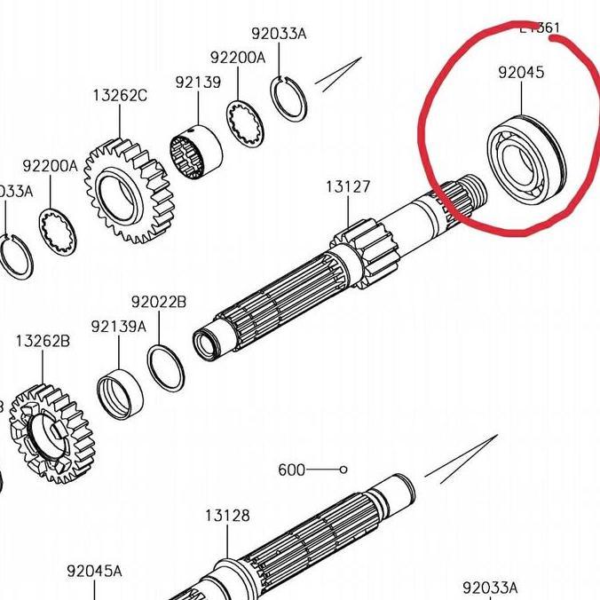 laher bearing gi mesin ninja 250 injeksi new 2018