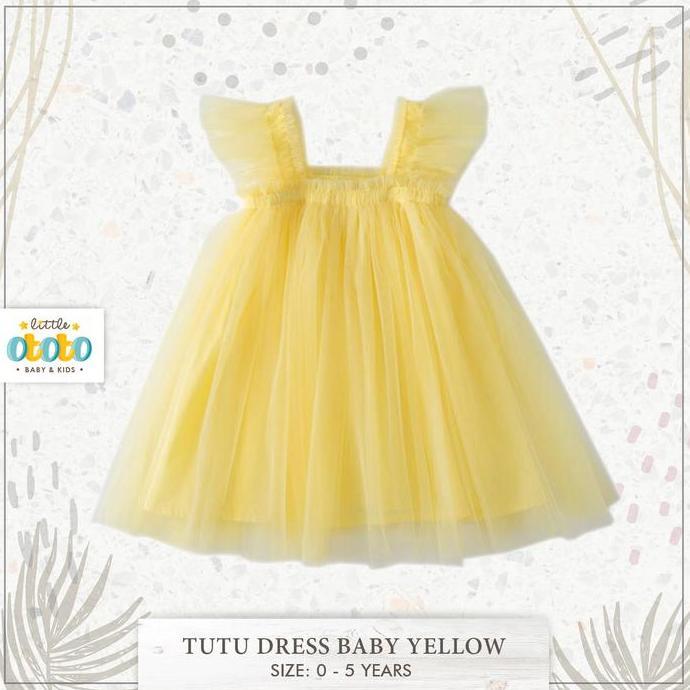 Promo 0-5th DRESS anak pesta TUTU KOREA IMPORT- Baju Baby Bayi Anak Gaun Tile Tulle Pesta Elegan Bal