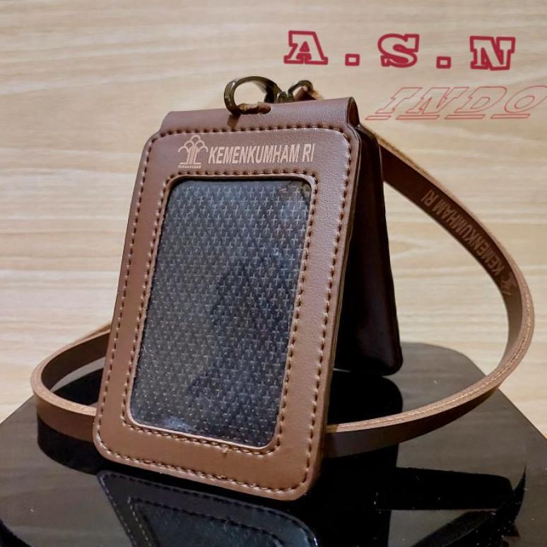 Id Card Kulit Lipat Magnet Pengayoman Id Card Kulit KEMENKUMHAM Lipat