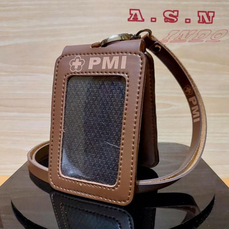 Id Card Kulit Lipat Magnet PMI Id Card Kulit PMI Lipat